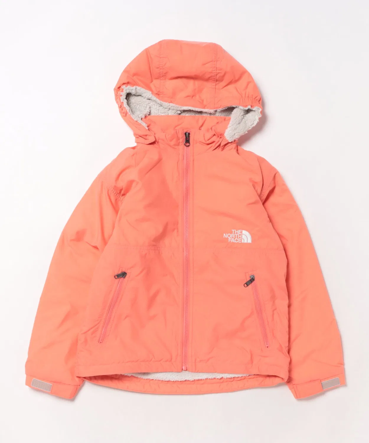 Детская куртка-парка с капюшоном, утепленная, COMPACT NOMAD JK THE NORTH FACE, Coral — фото 3