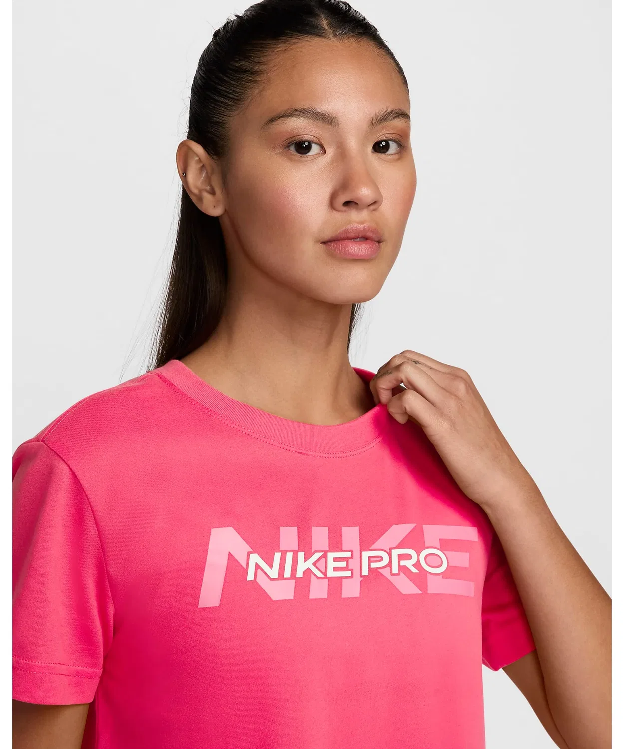 Женская футболка с коротким рукавом Nike Pro — фото 4