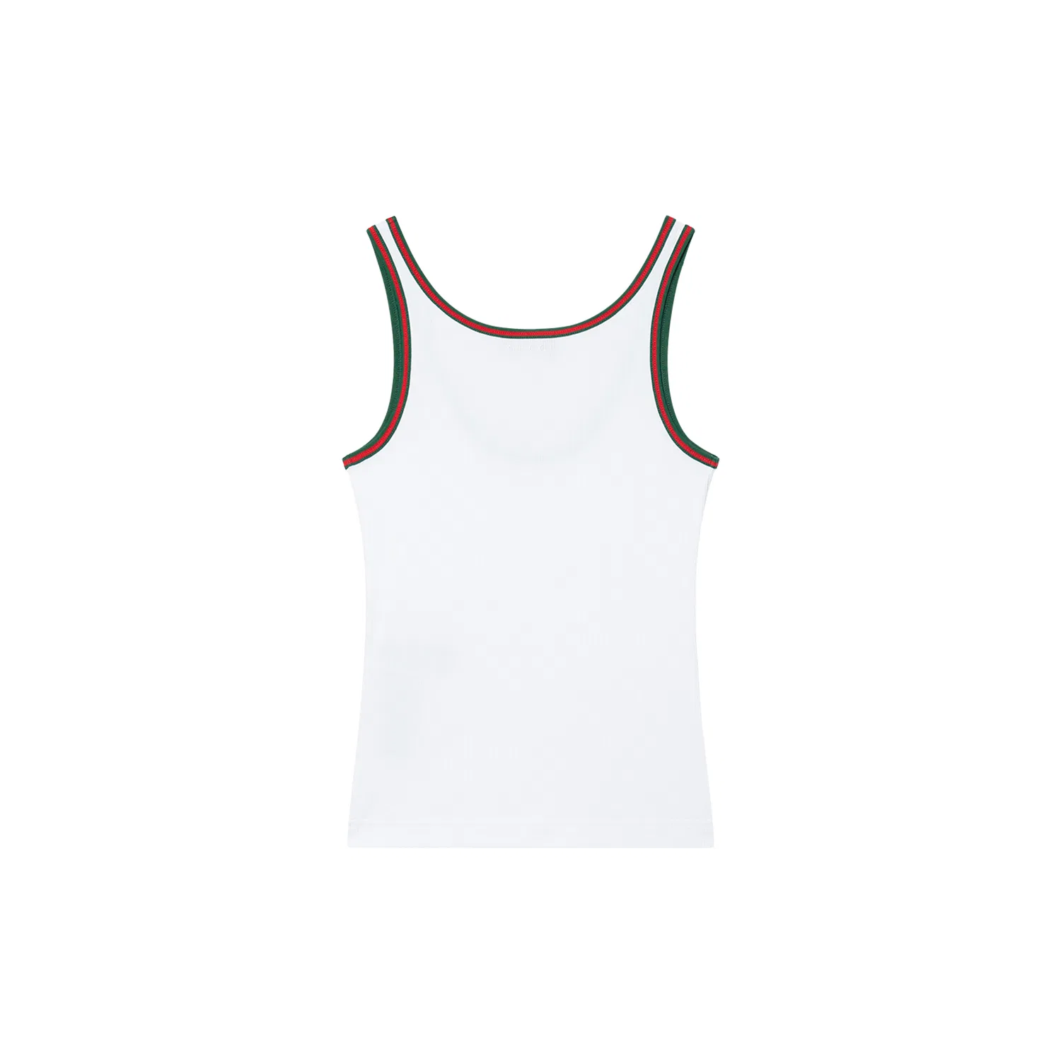 Женский топ на бретелях с ребристой вязкой GUCCI, White — фото 3