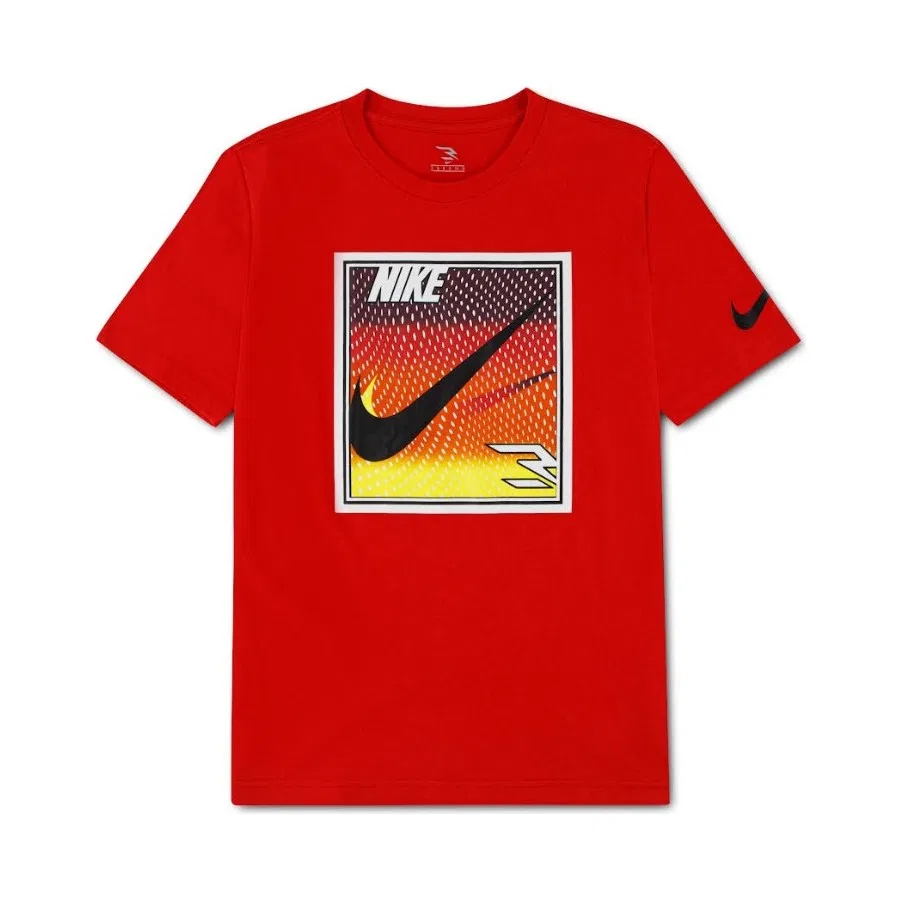 Детская футболка с сетчатым принтом RWB Pop Mesh Graphic Tee Nike, Красный