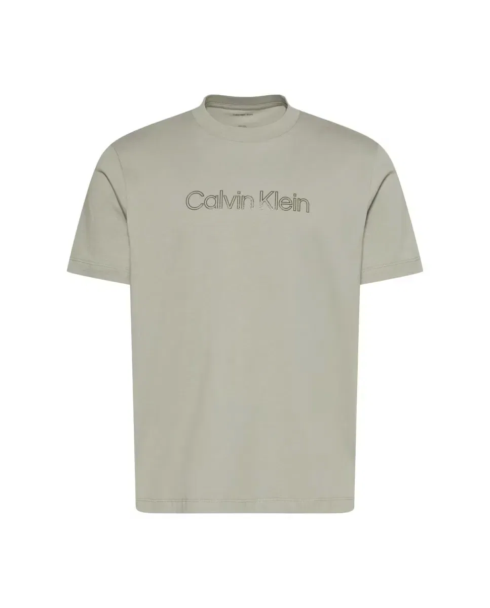 Мужская футболка с принтом Calvin Klein, Gris Claro — фото 4
