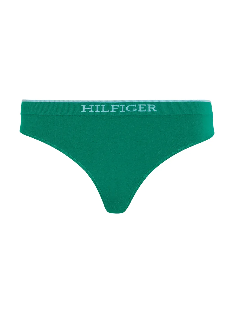 Трусики-брифы Tommy Hilfiger "THONG" с надписью логотипа Tommy Hilfiger Tommy Hilfiger Underwear, зеленый — фото 4