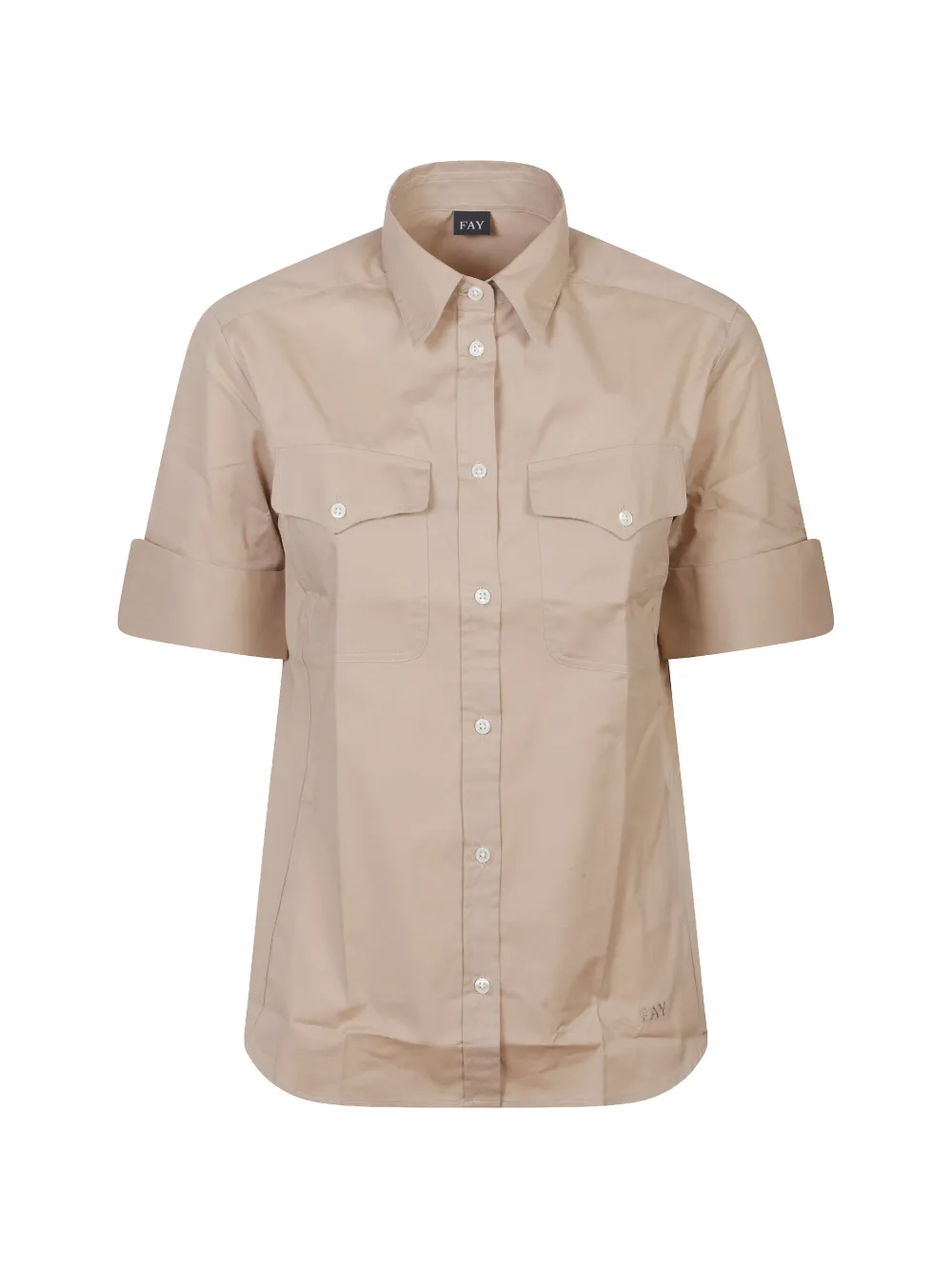 

Рубашка с нагрудным карманом Fay, бежевый
