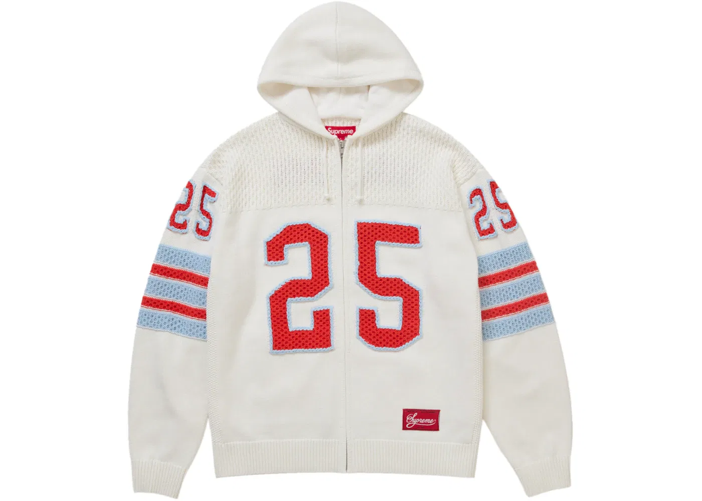 Мужской свитер с капюшоном Supreme Sweater (FW25), White