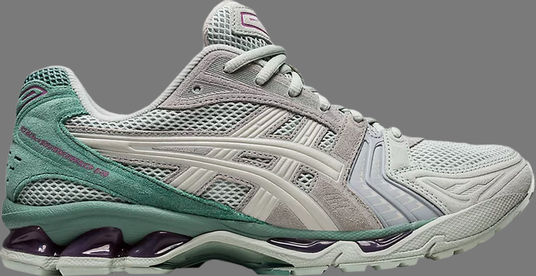 Кроссовки gel kayano 14 'light sage smoke grey' Asics, серый - фото