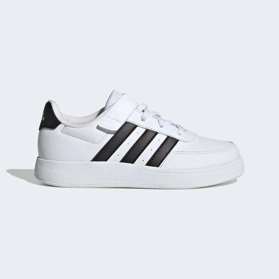 Кроссовки спортивные с ремешком Breaknet Lifestyle Court adidas, Бело-черный