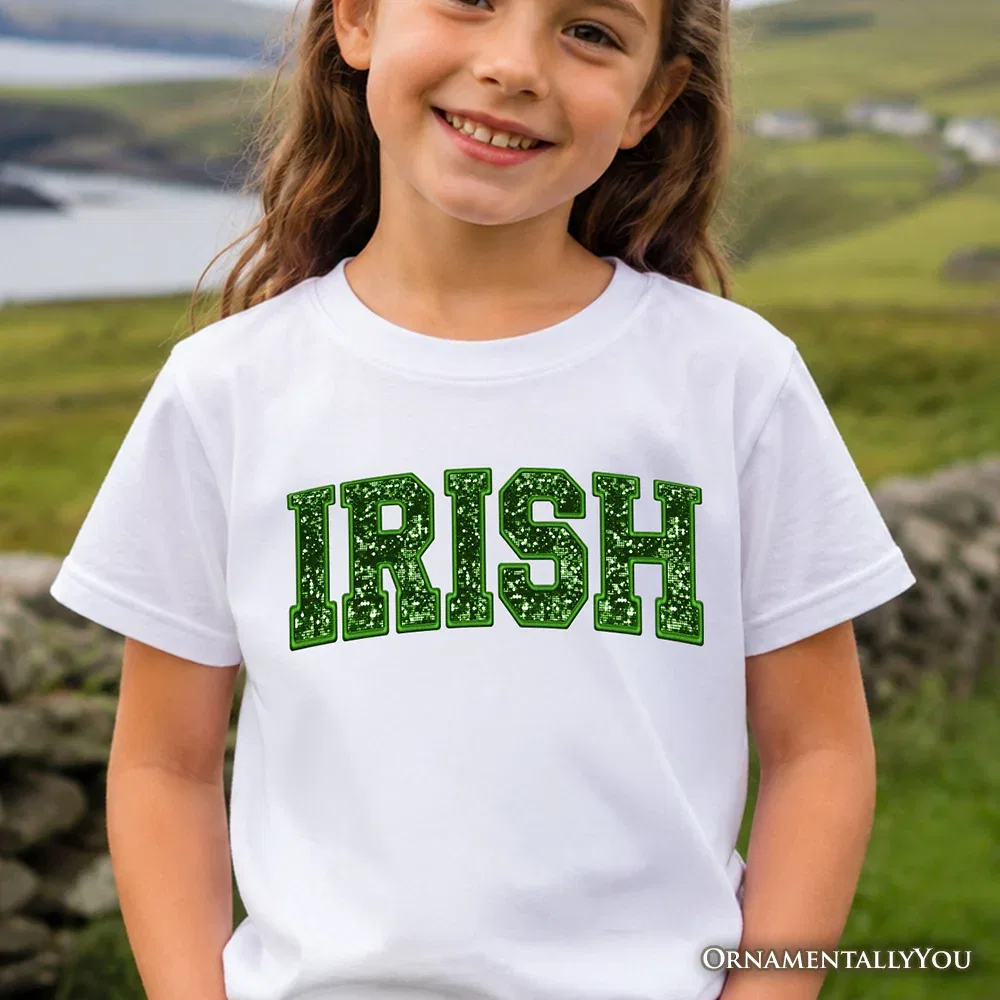 Детская футболка для мальчиков с принтом Irish Lucky Kids T-Shirt OrnamentallyYou, White — фото 4
