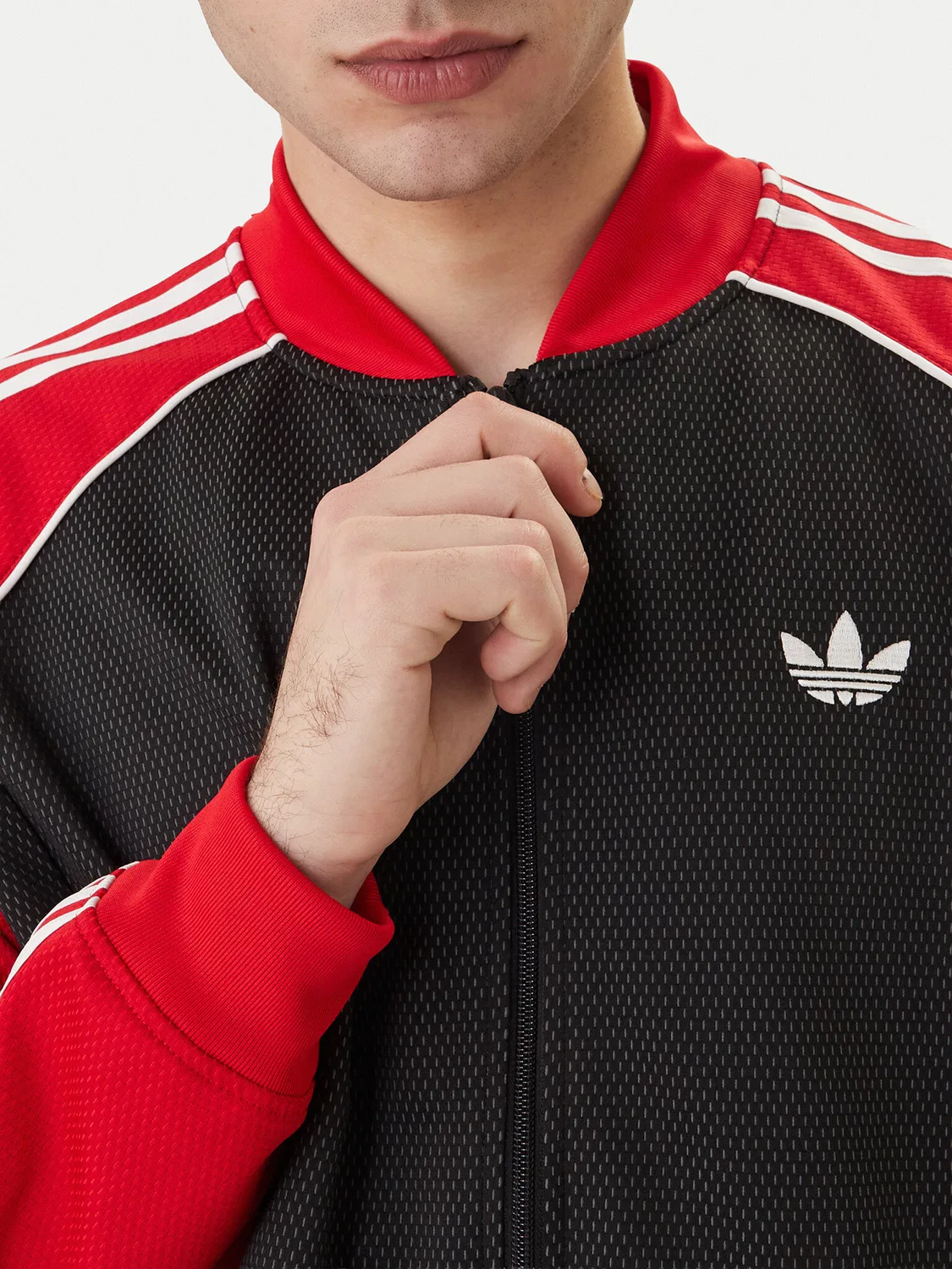 Мужской свитшот свободного кроя adicolor Adidas, черный — фото 4