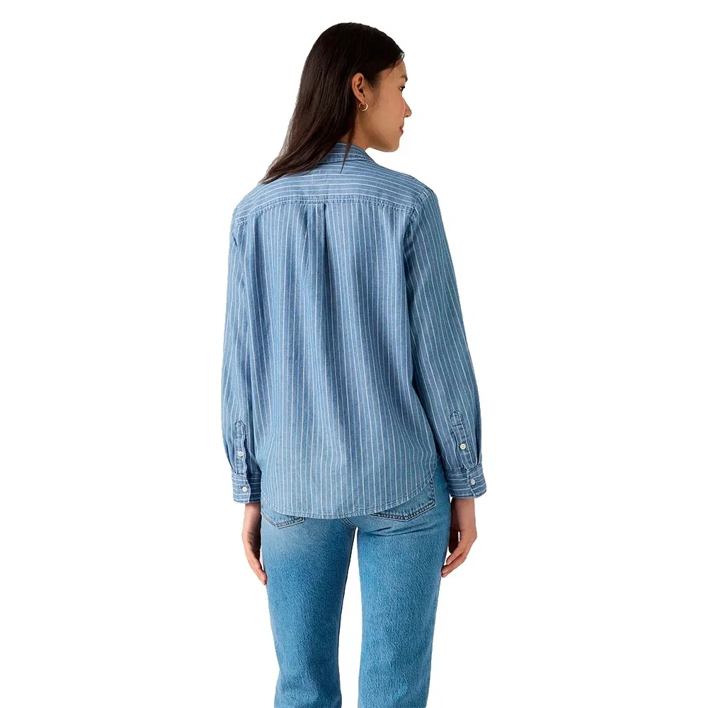 Женская рубашка с коротким рукавом Elaine Utility Levi's, Blue — фото 2