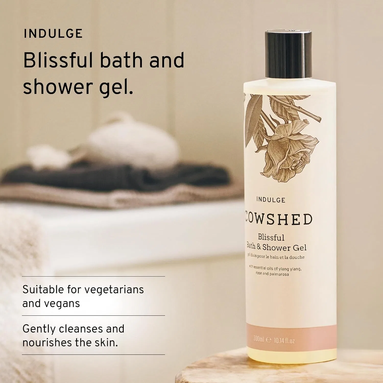 Гель для душа и ванны Cowshed Indulge Blissful, 300 мл, Floral print — фото 2
