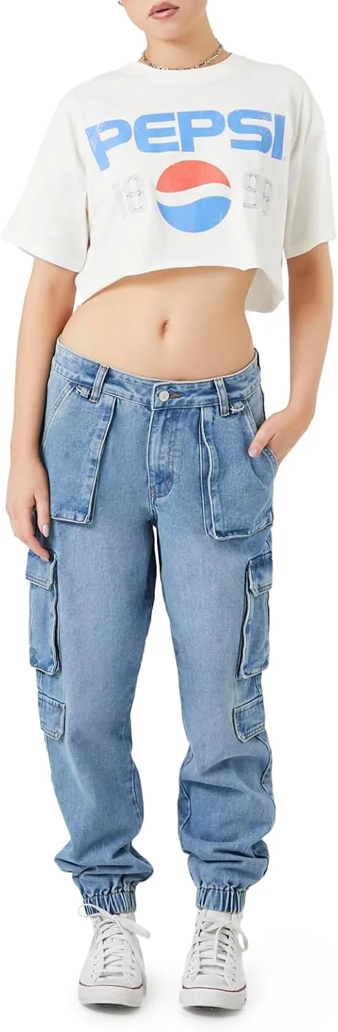 

Forever 21 женские джинсовые карго-джоггеры