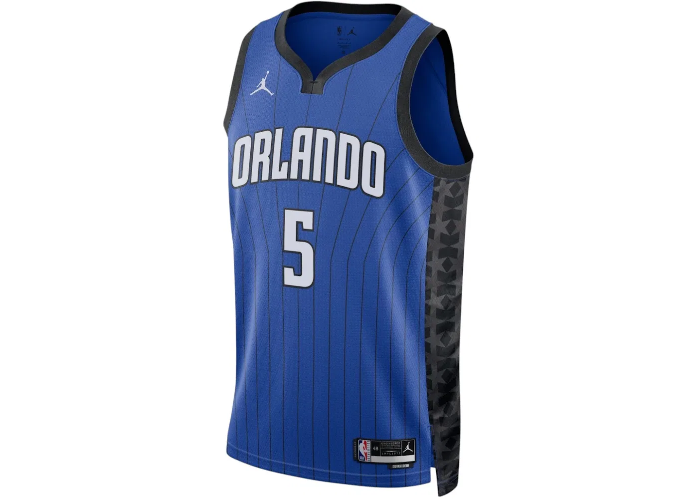 Мужская баскетбольная джерси с длинным рукавом Orlando Magic Paolo Banchero Jordan, Blue