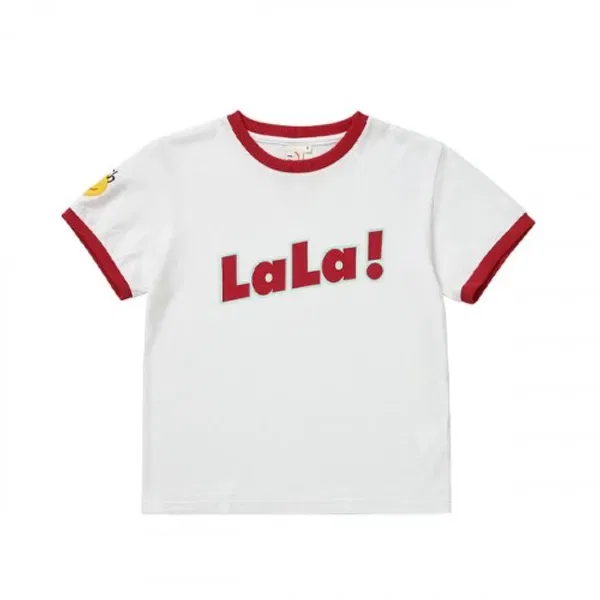 Детская футболка с коротким рукавом, two-tone, Lala, красный