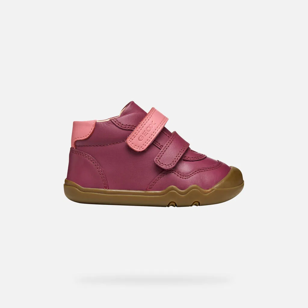 Детские кроссовки для девочек Geox B Steppieup Girl, Violett / Rosa — фото 2