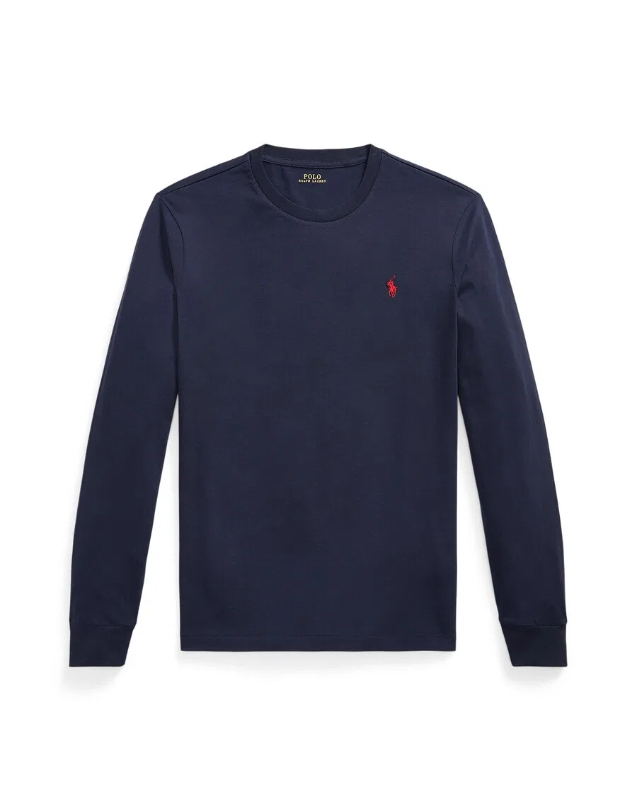 Футболка Polo Ralph Lauren стандартного кроя, темно-синяя
