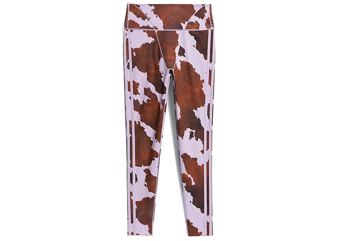 Женские леггинсы с принтом Adidas Ivy Park Cow-Print Tights, AOP Cow Hide/Purple Glow