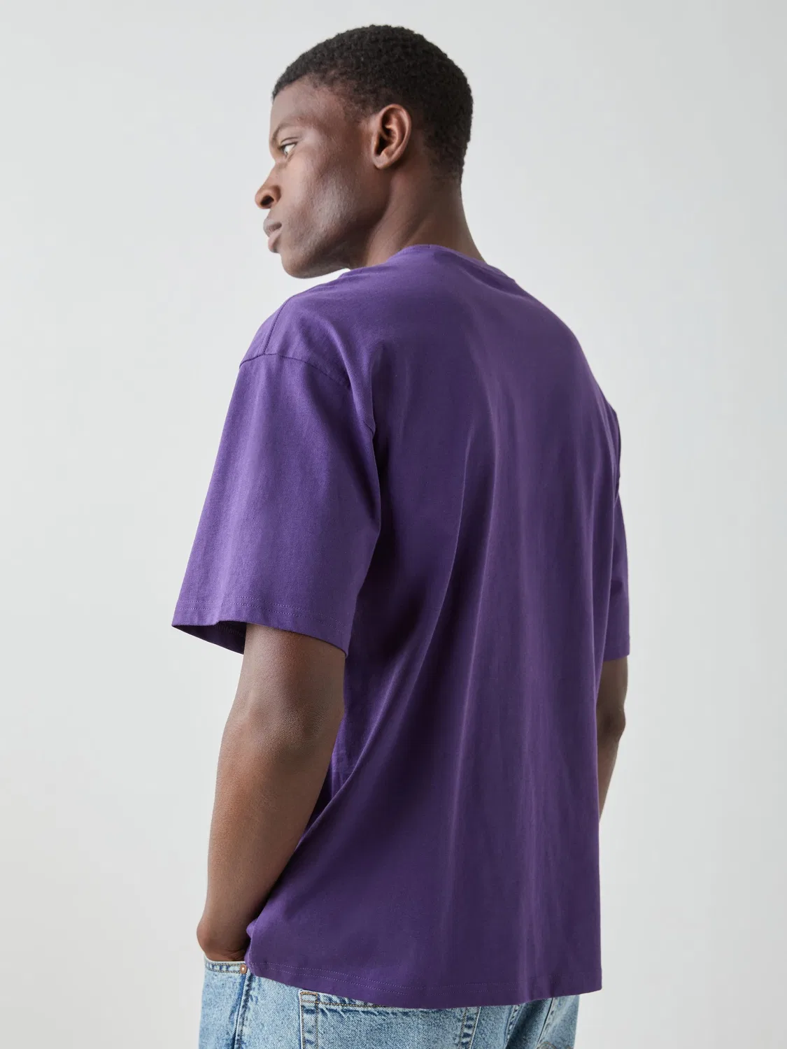 Футболка свободная Trefoil Essentials, adidas Originals, фиолетовый — фото 3