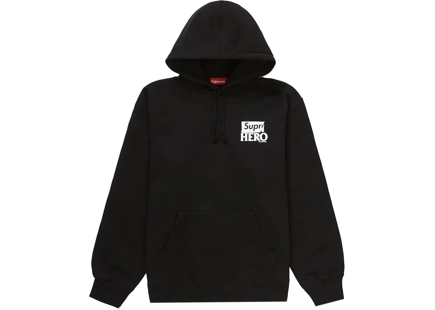 Мужская худи с принтом Supreme Antihero Sweatshirt (SS22), Black — фото 2