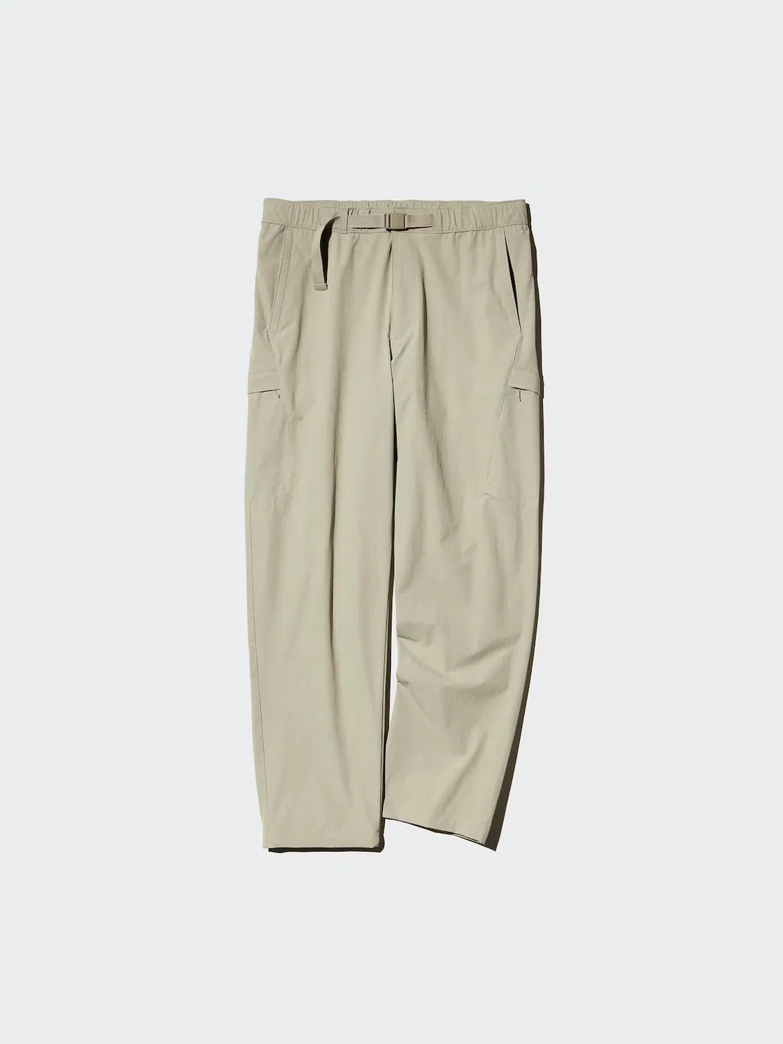 Брюки Uniqlo, с пряжкой пояса, оливковый — фото 3
