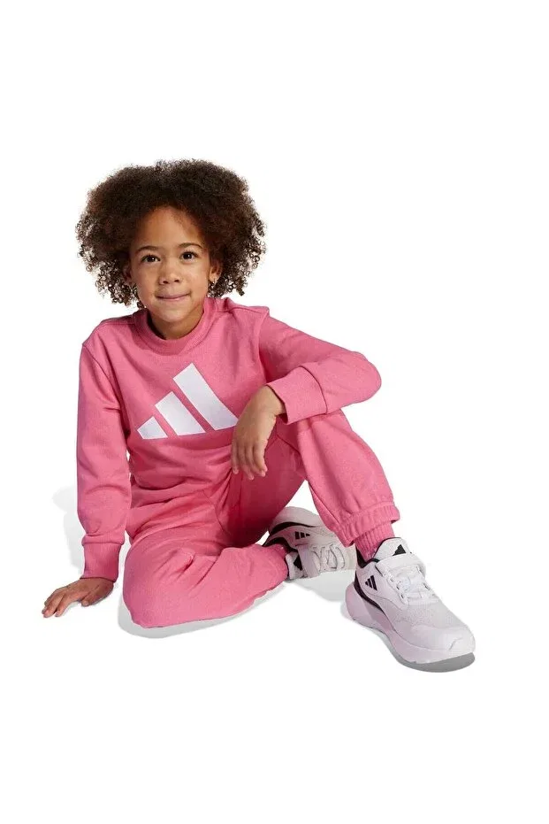 Детский спортивный комплект для девочек с длинным рукавом Adidas, Pink — фото 3
