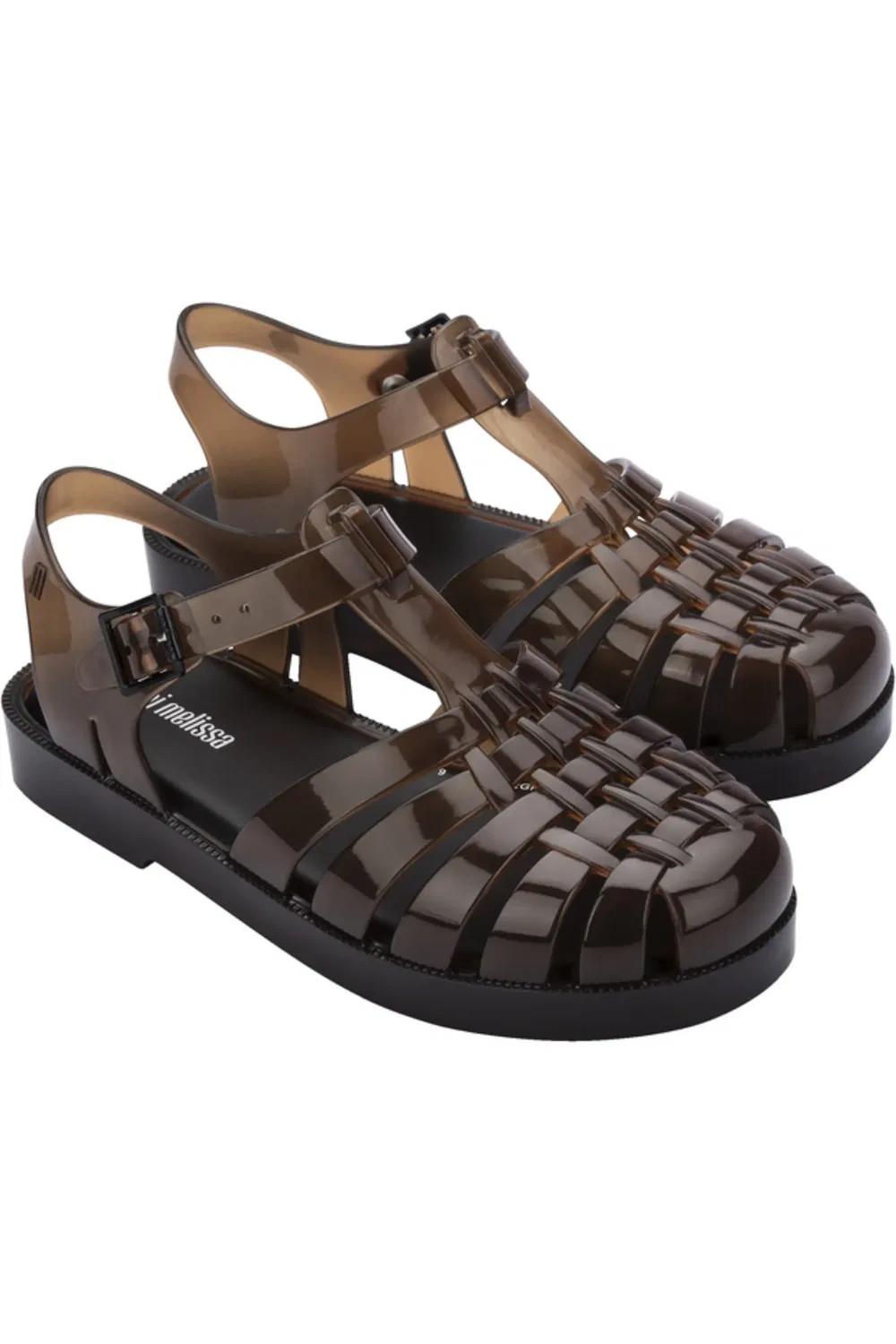 Детские сандалии рыбацкие с ароматом Possession Mini Melissa, Transparent Brown