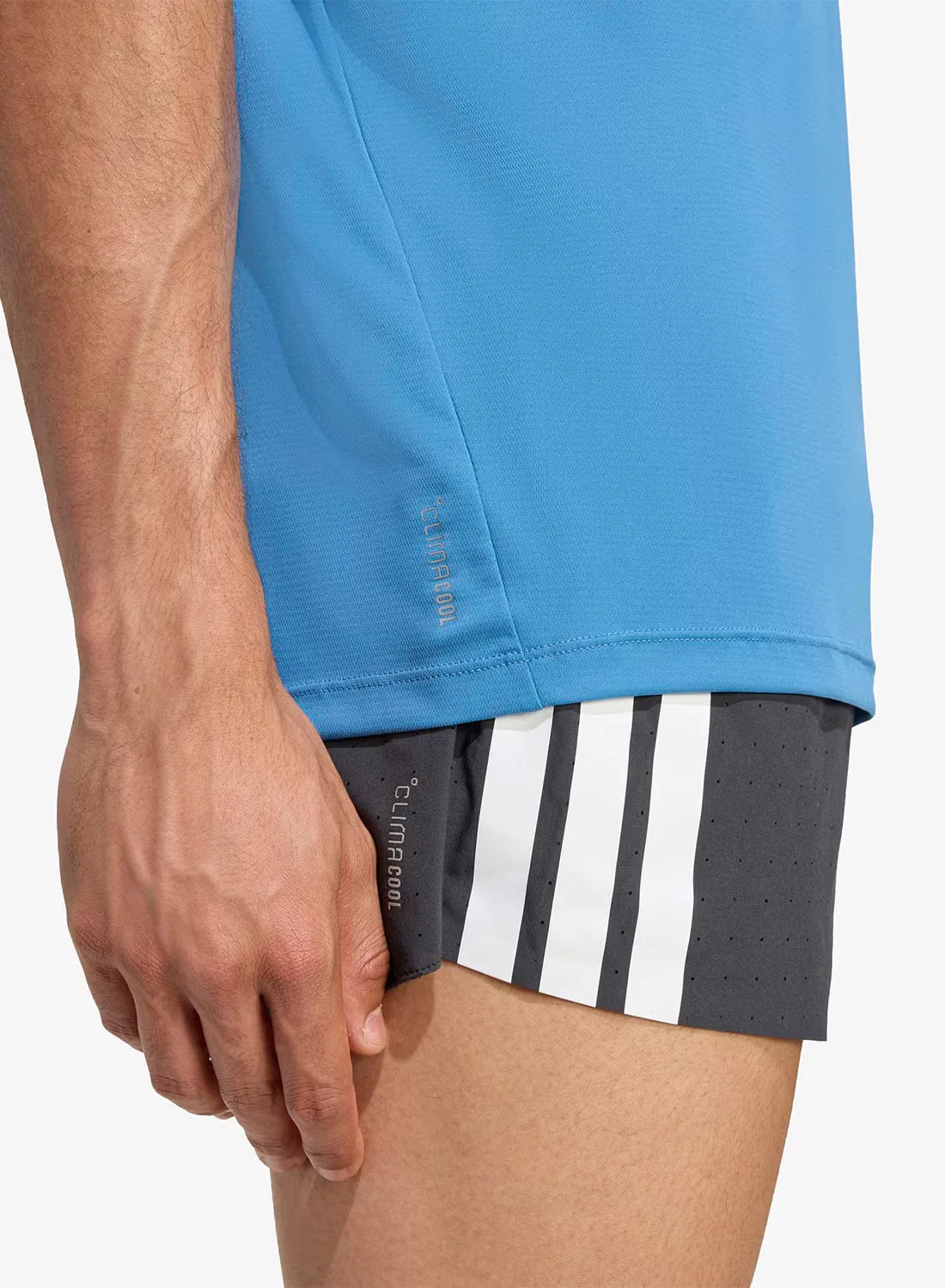 Футболка с принтом Adi365 running essentials Adidas, бежевый — фото 4