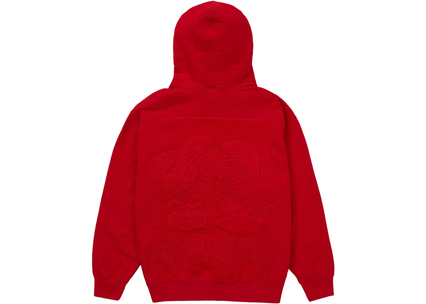 Мужская худи с капюшоном с принтом Hooded Sweatshirt Supreme, Red