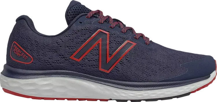 

Кроссовки New Balance Fresh Foam 680v7 4E Wide 'Navy Team Red', синий