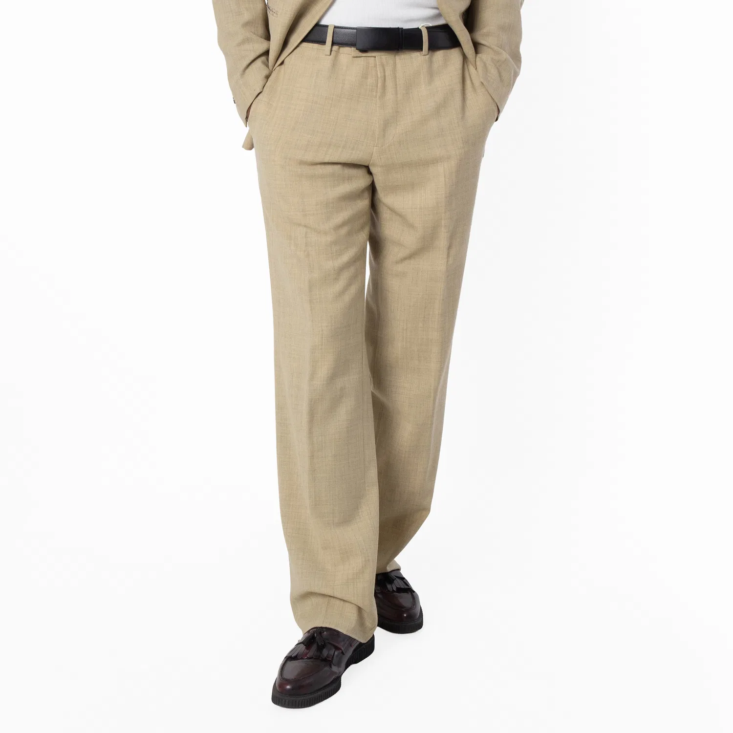 Брюки классические шерстяные Regular-Fit Wool Tailored Trousers Burberry, Hunter