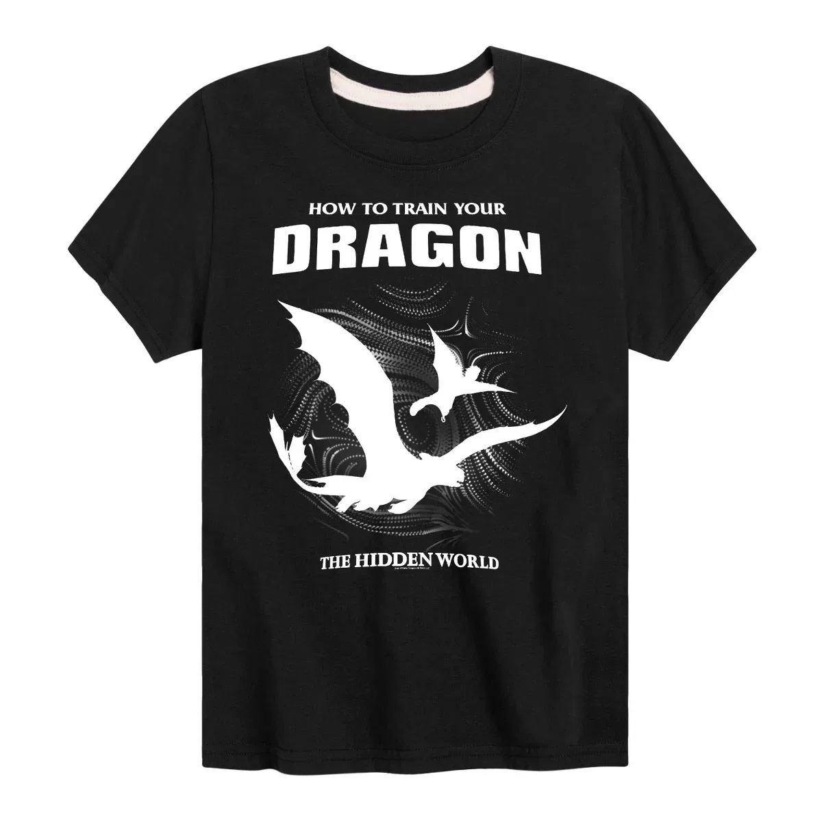 Детская футболка с принтом How to Train Your Dragon - Dragon Silho How to Train Your Dragon, Yellow