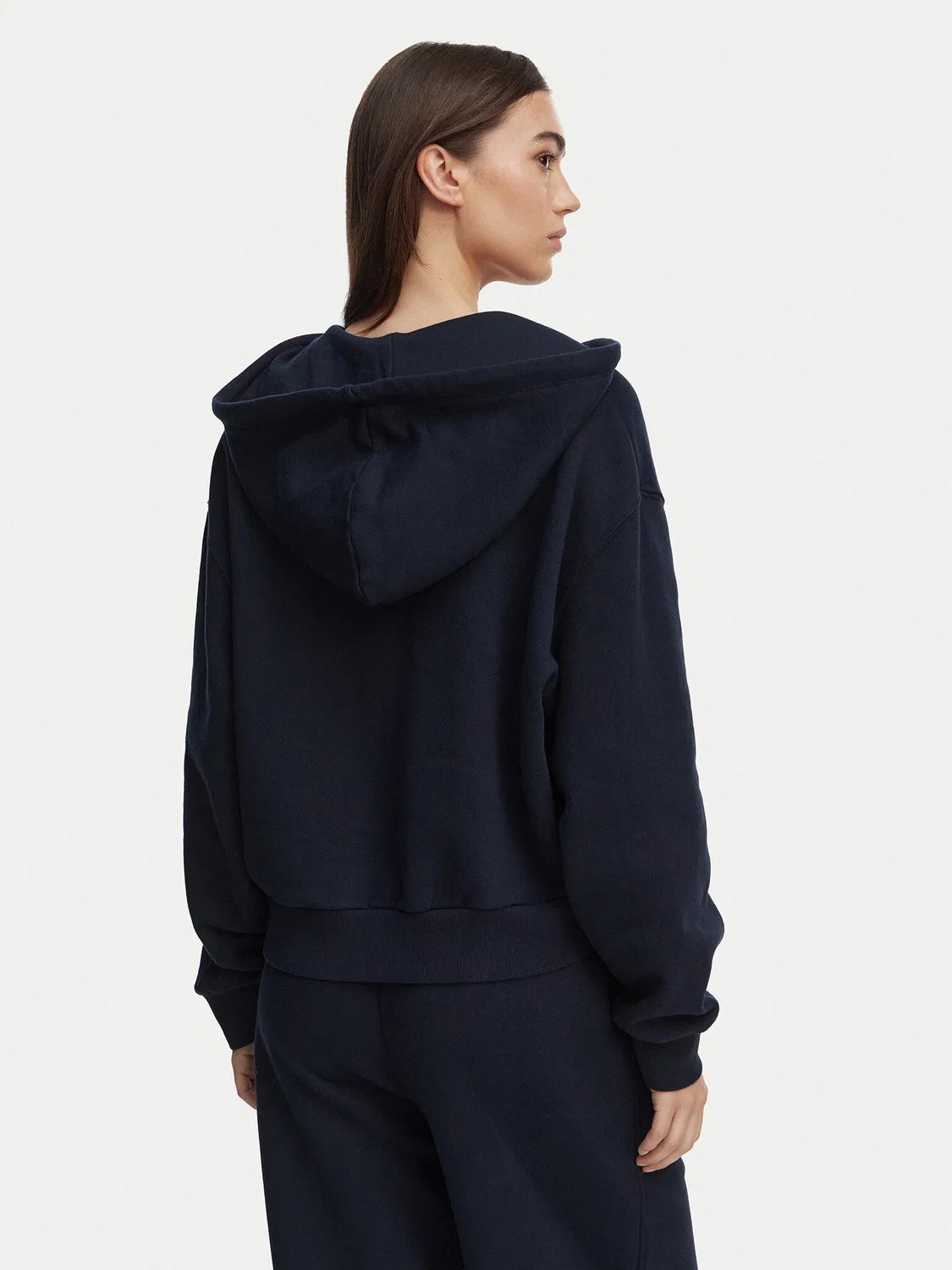 Женский свитшот свободного кроя Terry Tommy Hilfiger, темно-синий — фото 3