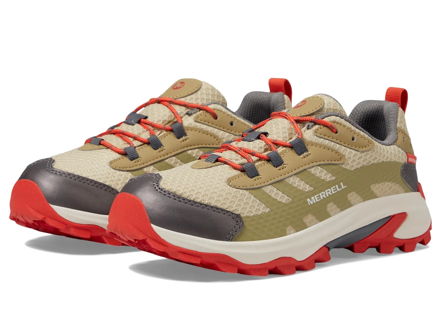 Детские водонепроницаемые кроссовки для хайкинга Moab Speed 2 Low Merrell, Coyote — фото 2