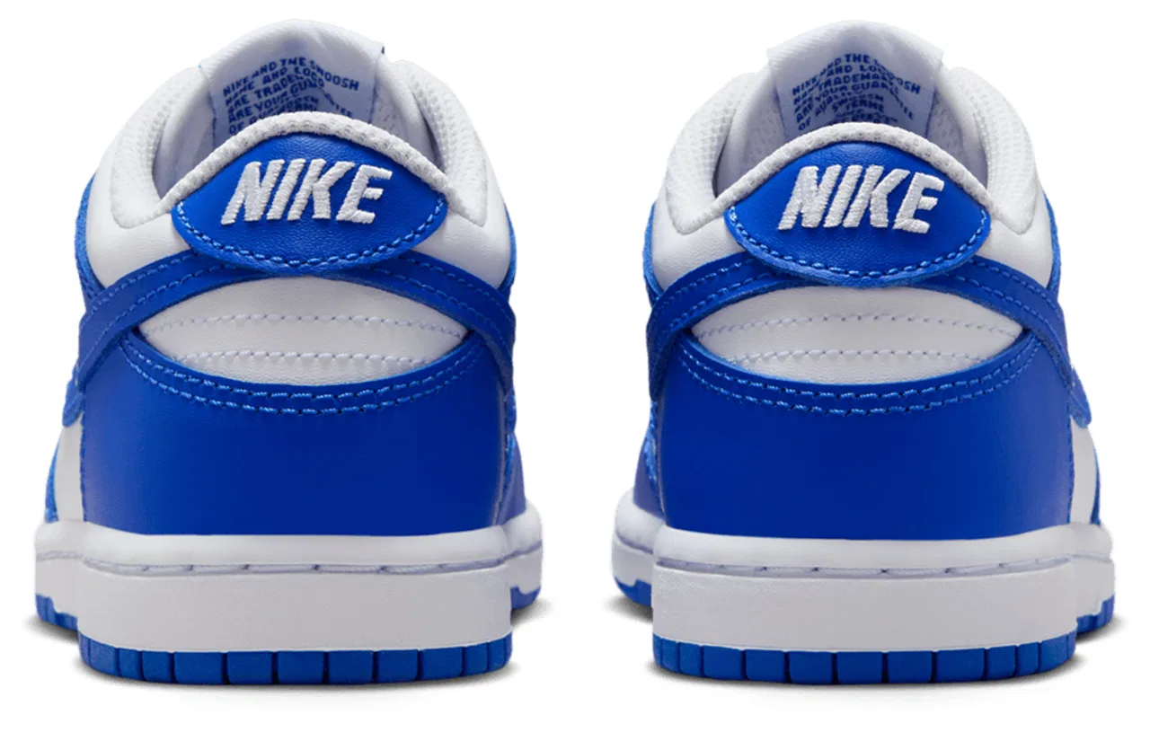 Кроссовки для мальчиков Dunk Low Nike, цвет Hyper Blue/White — фото 3
