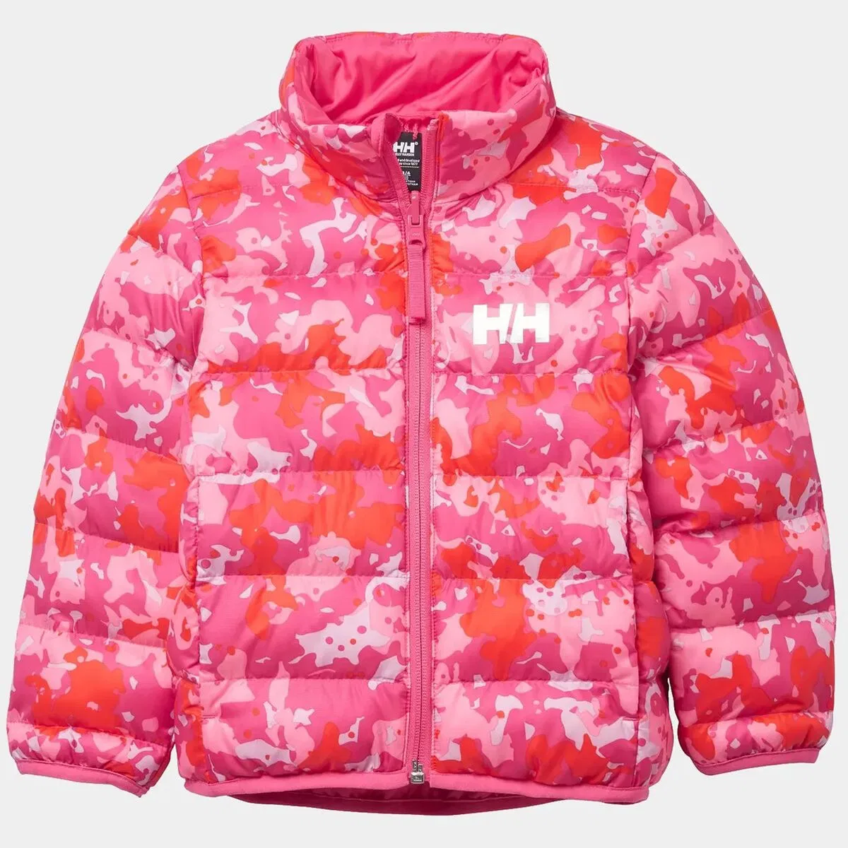 Детская куртка для мальчиков с принтом Dalen reversible jacket Helly Hansen, Dragon Fruit Splash Camo AOP — фото 3