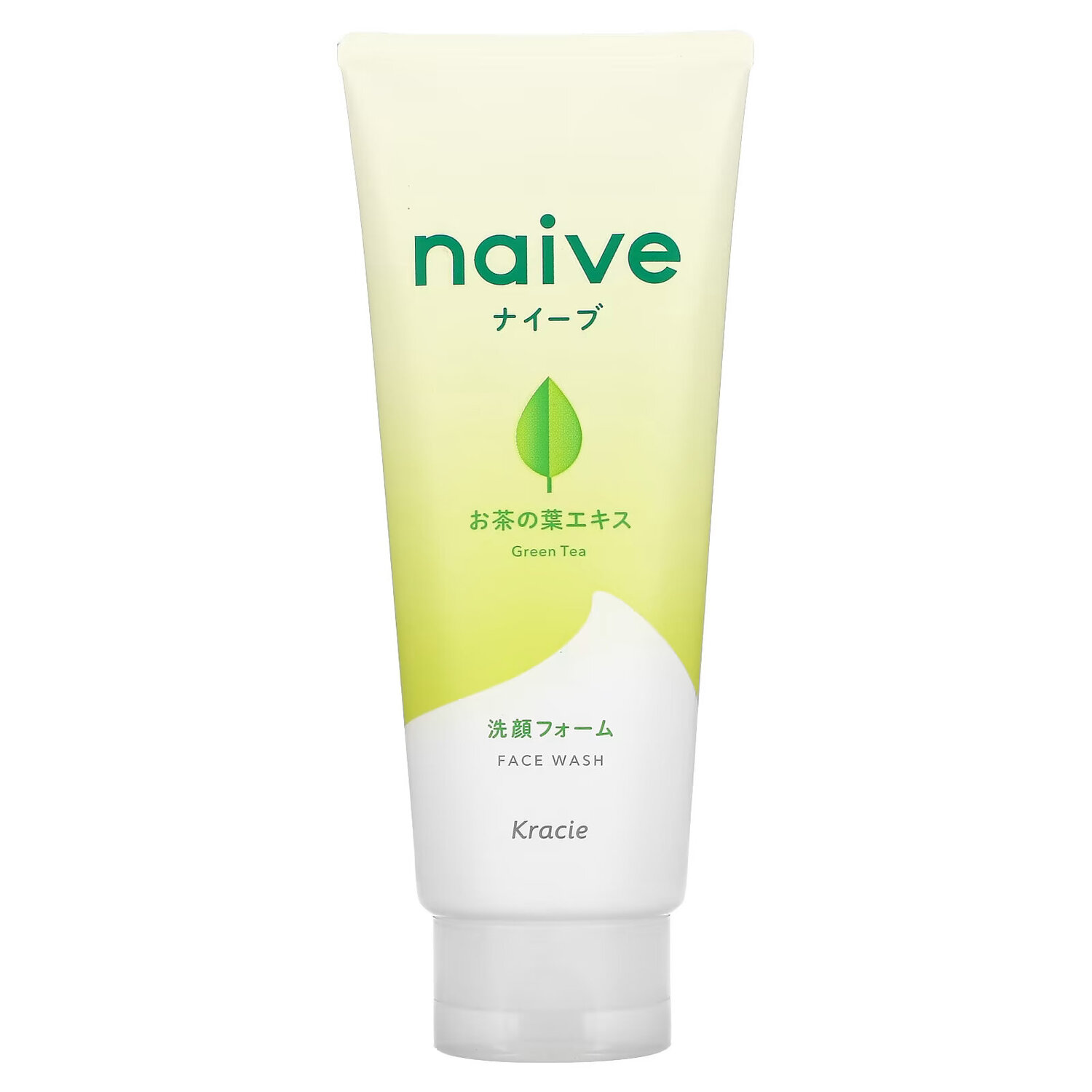 

Kracie, Naive, средство для умывания, зеленый чай, 130 г (4,5 унции)