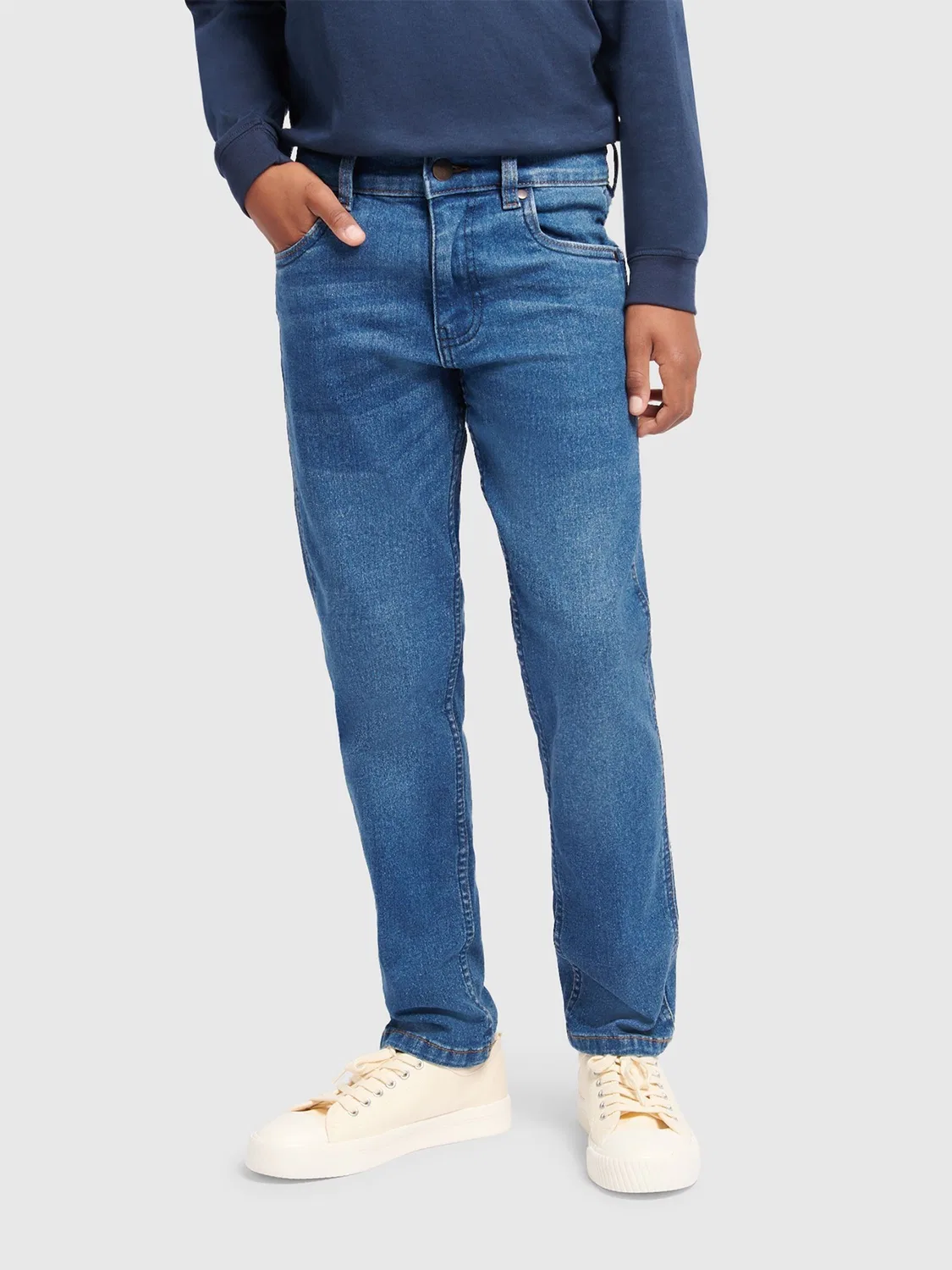 Джинсы прямого кроя Greensboro Wrangler, Aqua Blue