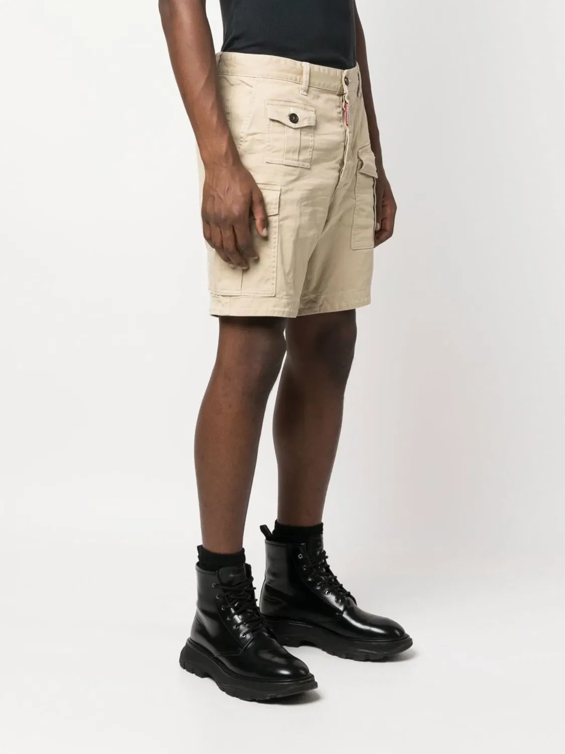Шорты Chino с логотипом и ярлыком DSQUARED2, песочный — фото 2