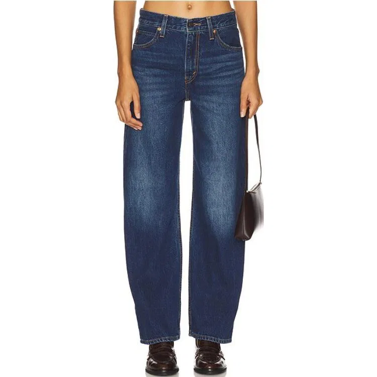 Женские джинсы прямого кроя Dark Blue Levis