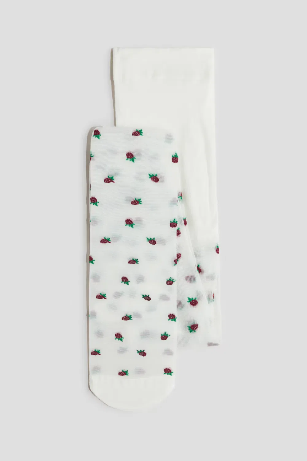 Колготки H&M, Weiß/Himbeeren