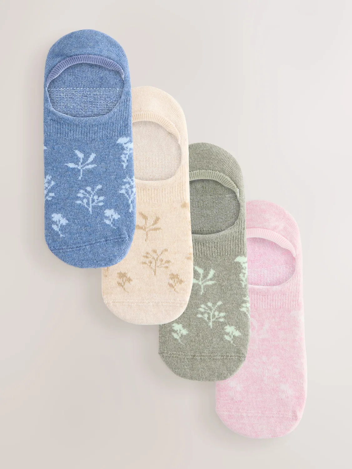 Носки невидимые Pastel Floral Next, пастельный флоральный