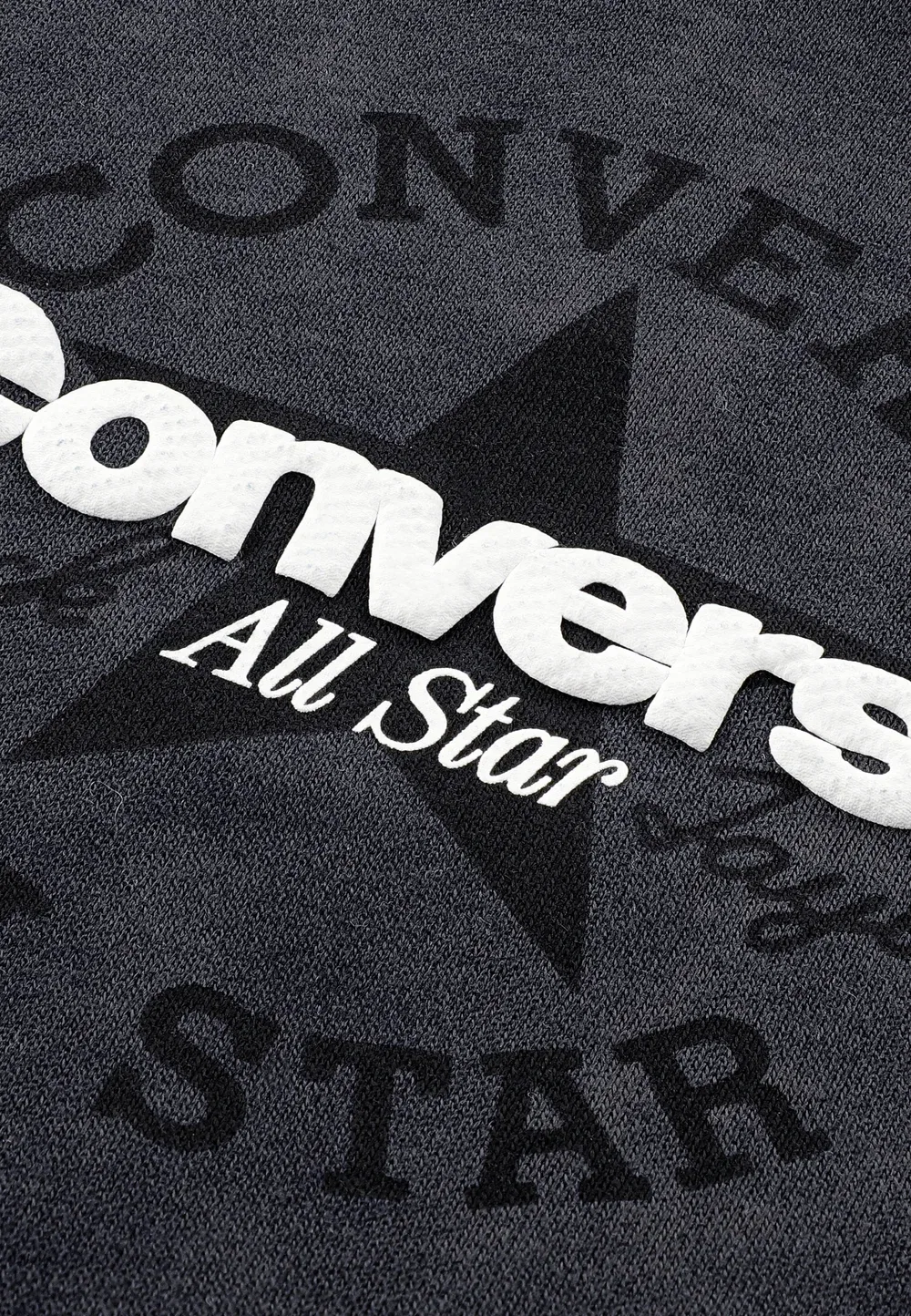 Худи с принтом, свободного кроя, с эффектом потертости Converse, Dark Matter — фото 3