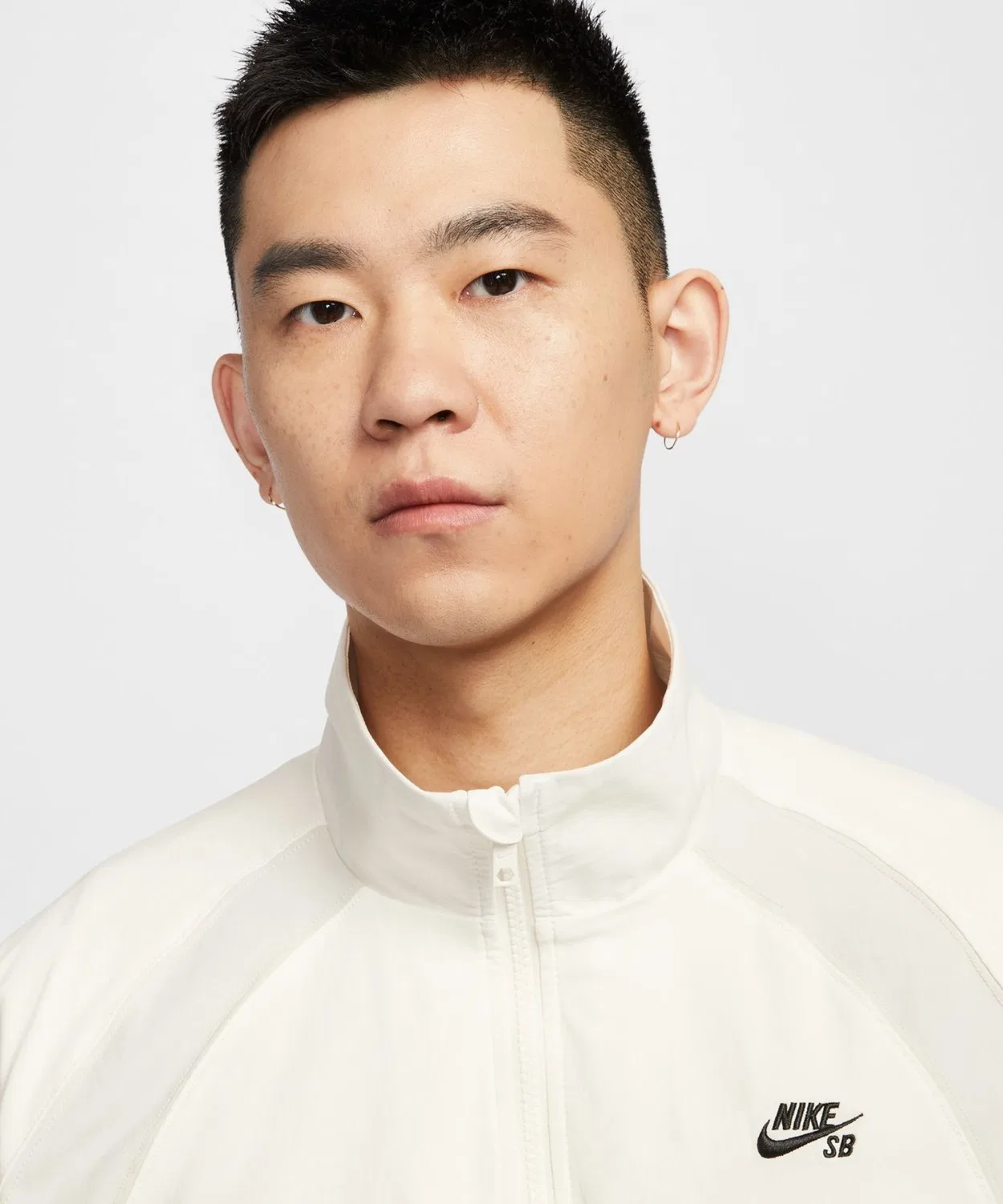 Мужская куртка из нейлона на молнии Nike SB Off White — фото 3