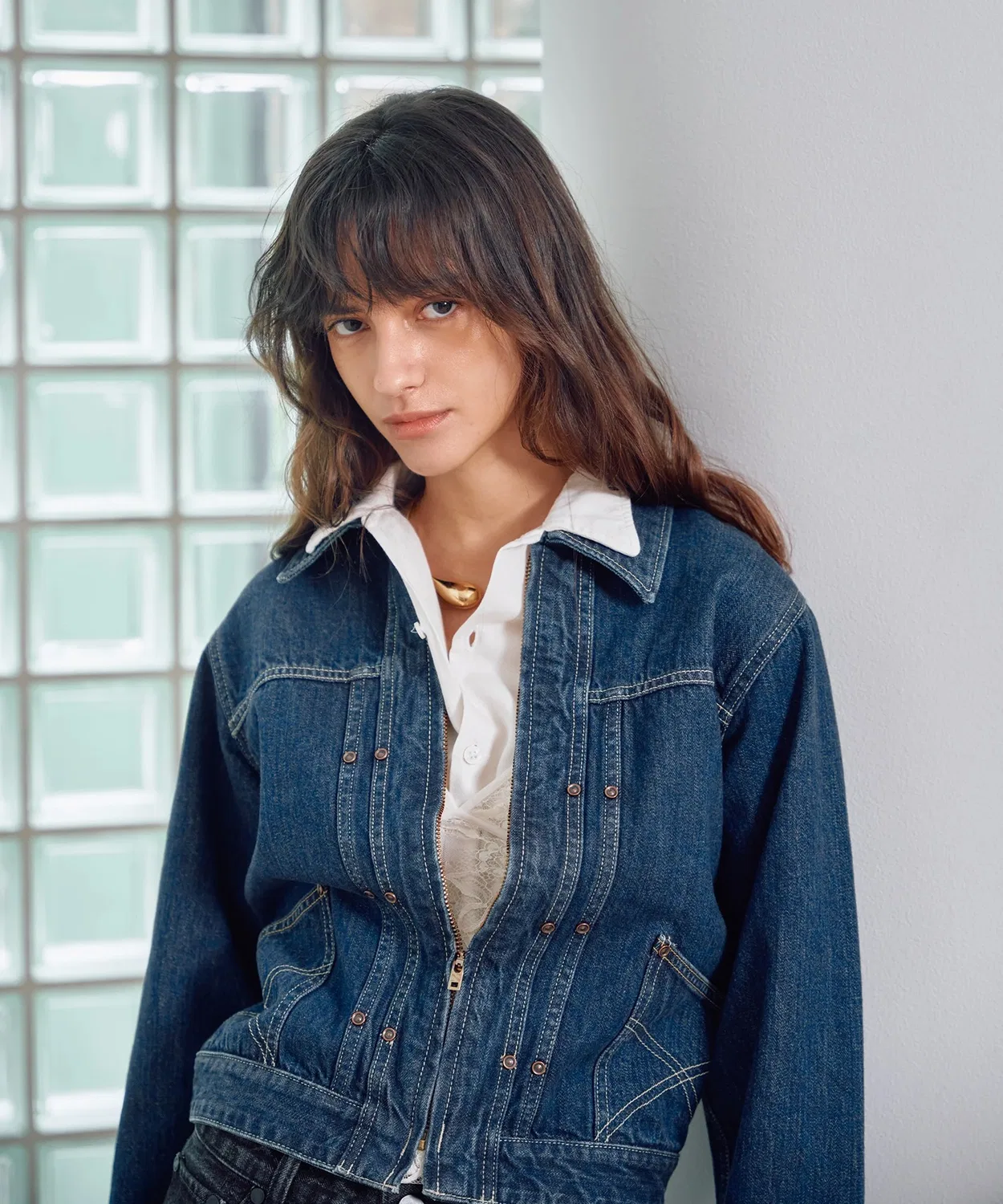 Детское джинсовое пальто AUTHEN Vintage Denim Riding Jacket, Light Indigo Blue — фото 4