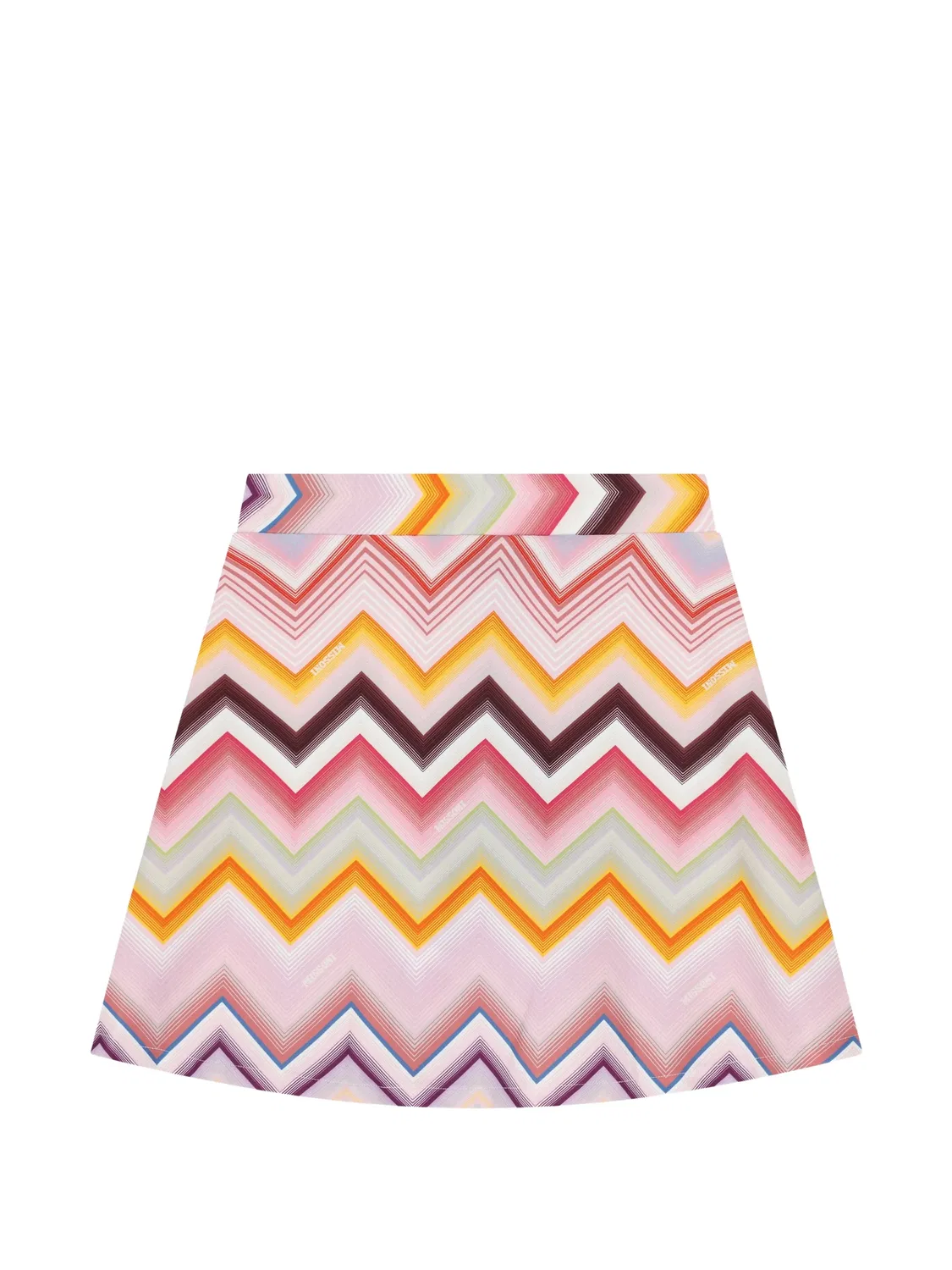Юбка на запах и узором зигзаг Missoni Kids, розовый — фото 2