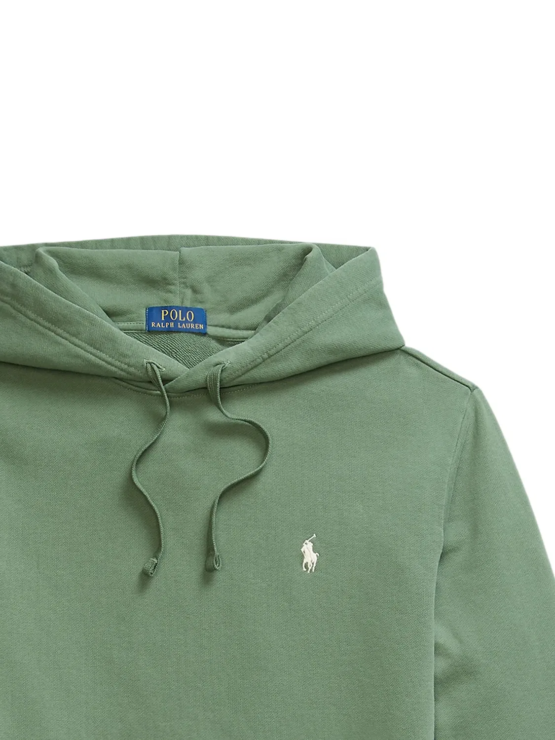 Худи оливкового цвета с шнурком Polo Ralph Lauren, оливковый — фото 2