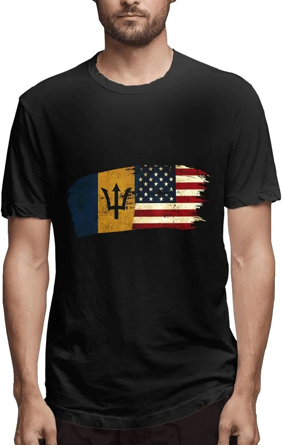 Мужская футболка с принтом Cuban American Flag, Regular Fit