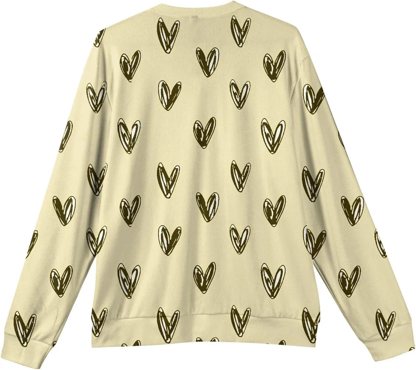 Мужской V-образный свитер с сердечками, Casual Long Sleeve Lightweight Knitwear — фото 4