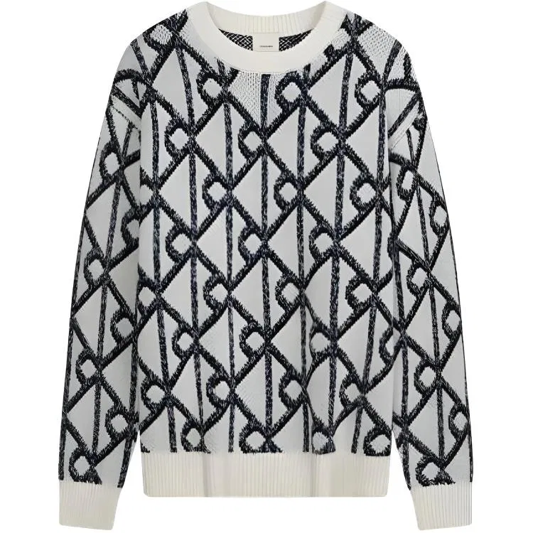 Мужской свитер с круглым вырезом Calvin Klein, YAC-Gray Letter
