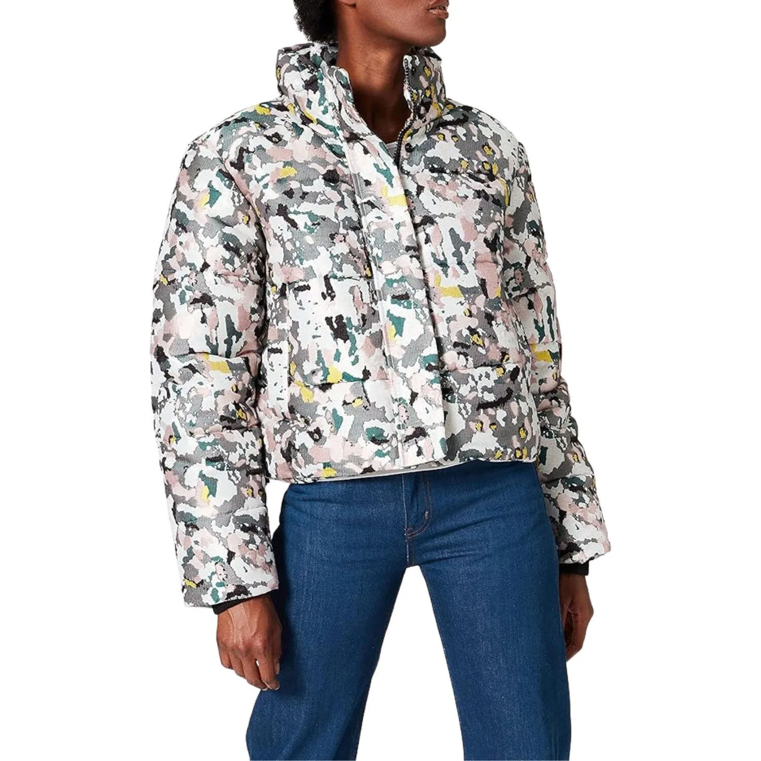 Женская куртка с принтом Jacquard Superdry, Weiss — фото 2