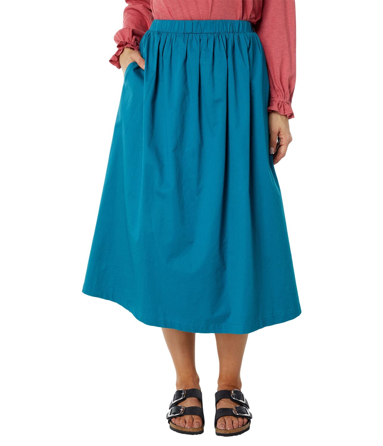 

Юбка SUNDRY, Woven Full Skirt with Side Slit